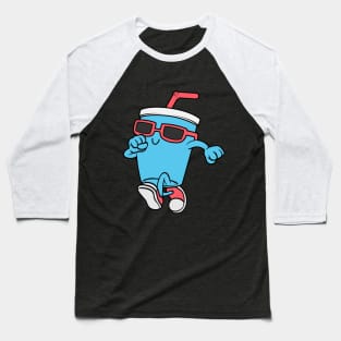 Mug with Drinking straw as Runner with Sunglasses Baseball T-Shirt